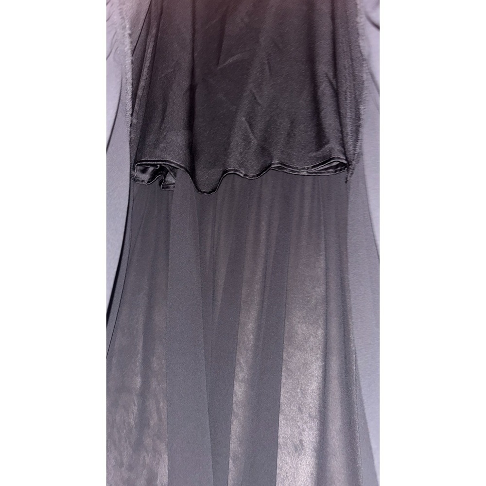 Show Me Your Mumu Dalia Maxi Dress Womens XL Black Luxe Satin Partially Lined - Picture 6 of 11